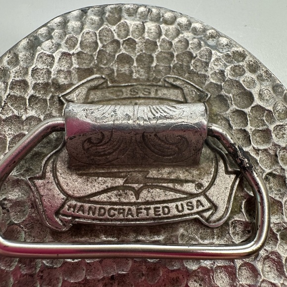 Vintage SSI Eagles Feather Belt Buckle Gold Plated And Silver Plated Detailed - Picture 5 of 7